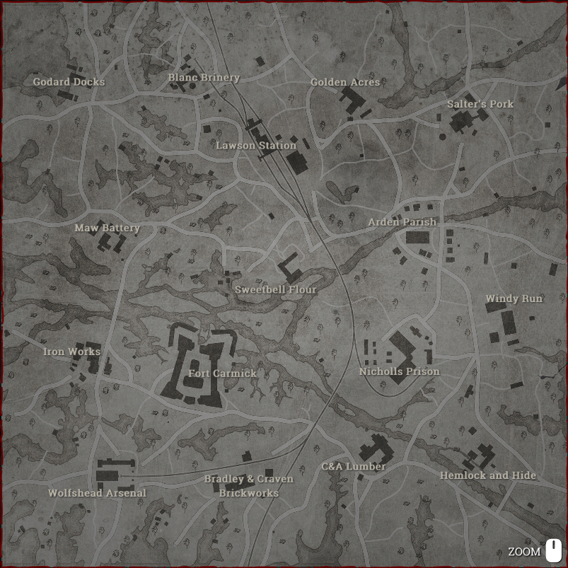 Hunt Showdown Interactive Map